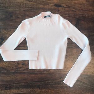Pink cropped thermal